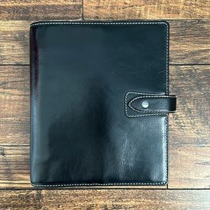 Filofax A5 Black Malden Organizer/Binder